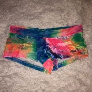 Tye dye rave shorts